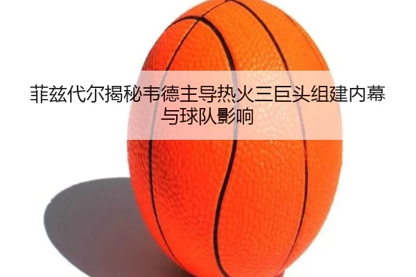 菲兹代尔揭秘韦德主导热火三巨头组建内幕与球队影响